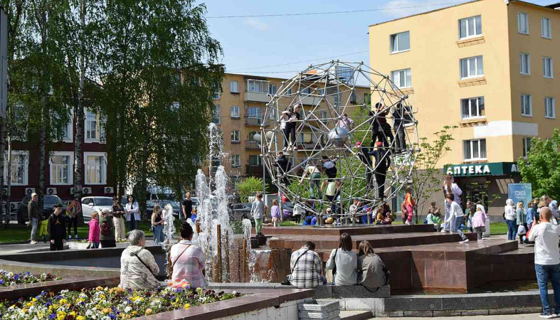 городской фонтан