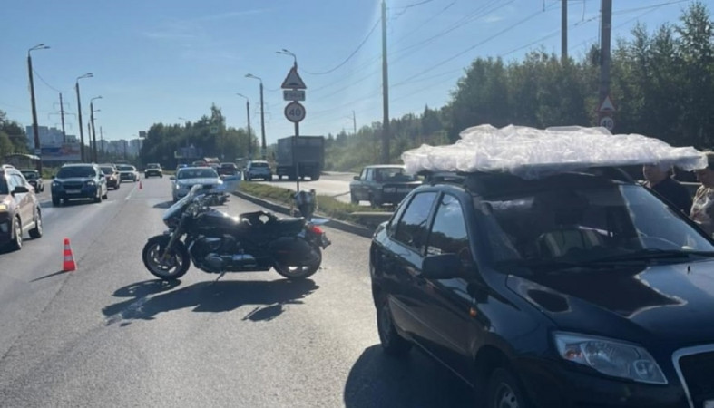 Мотоцикл после аварии