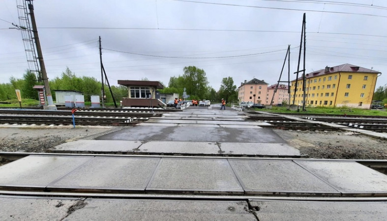 Железнодорожный переезд в Беломорске временно закроют