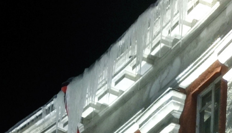 Сосульки проспект Ленина Сосульки проспект Ленина