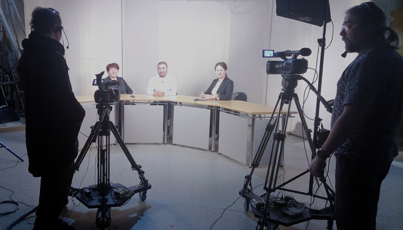 Охлопков и Билко в студии