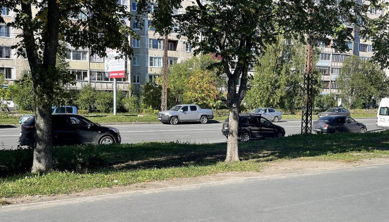 Авария на тротуаре