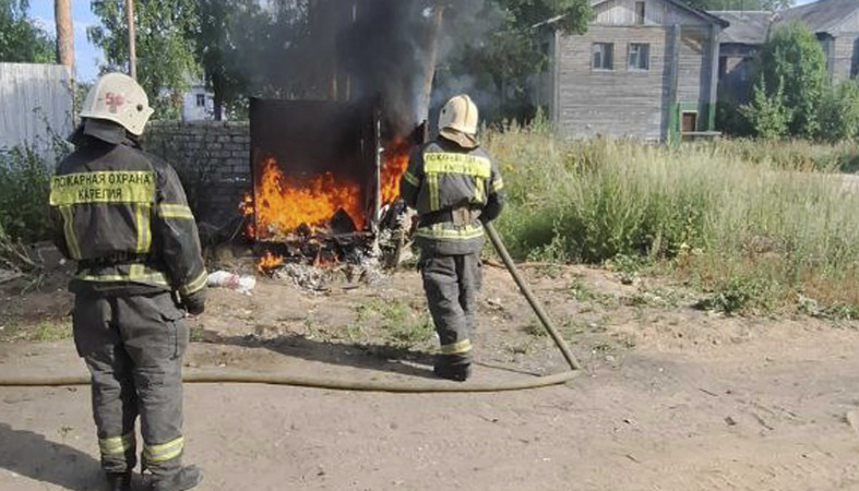 пожар в Пудоже