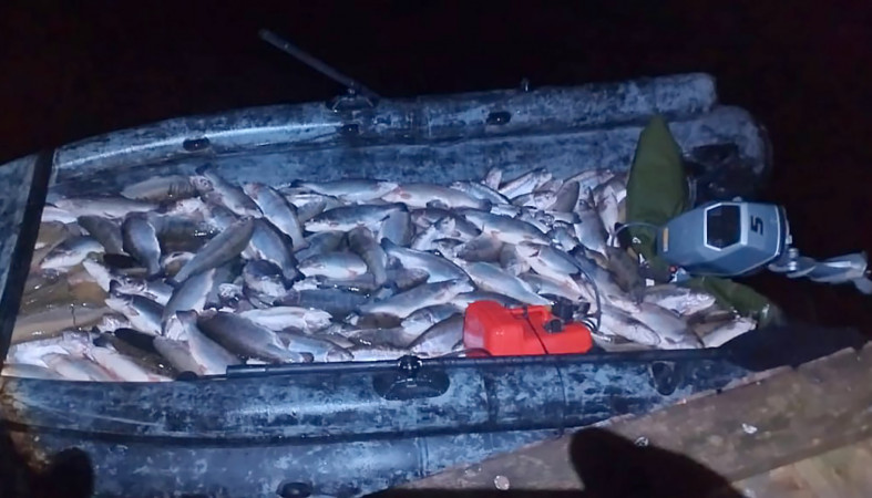 Форель в лодке