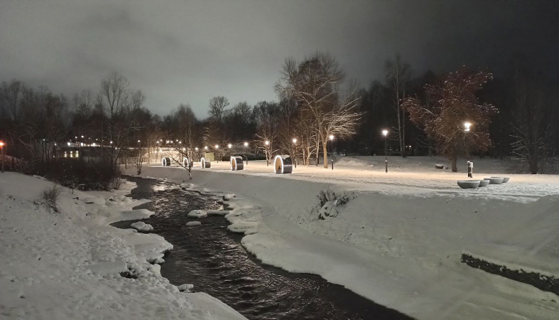 Набережная Лососинки в Петрозаводске