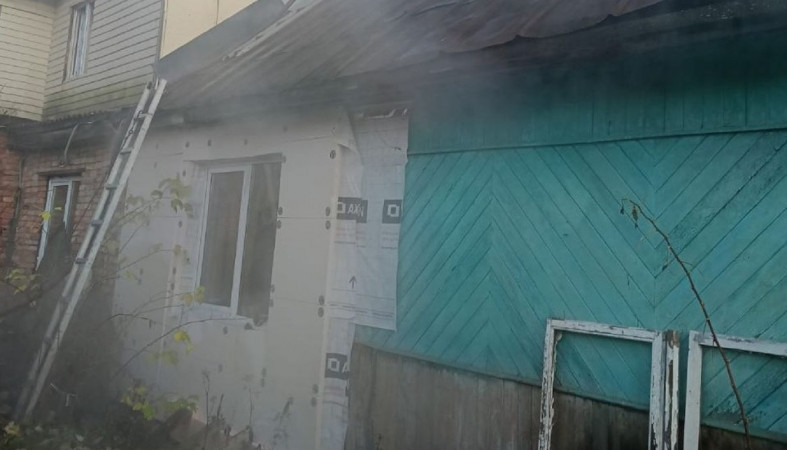 Пожар в поселке Пиндуши Пожар в поселке Пиндуши