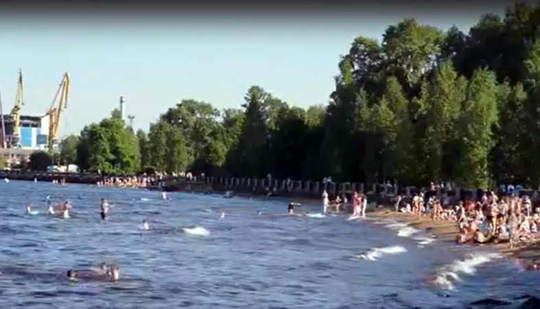 Пляж в Петрозаводске