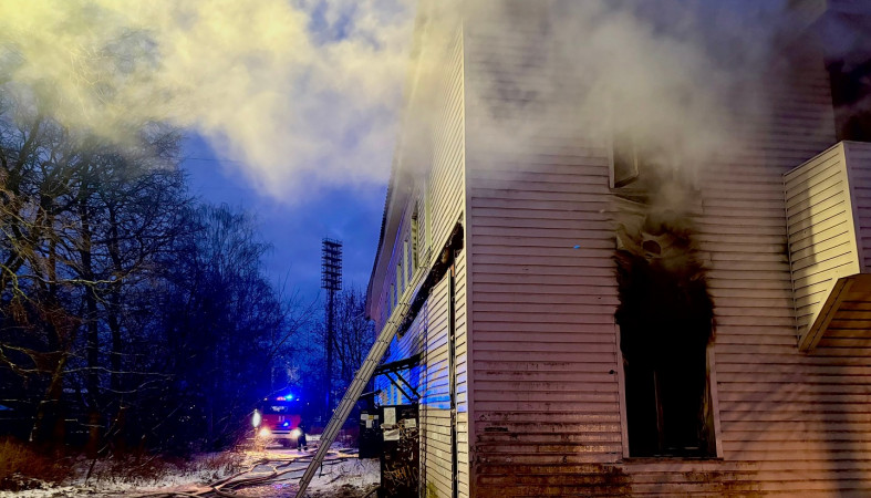 Пожар в Петрозаводске