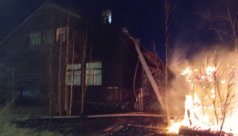 Пожар в Сортавале