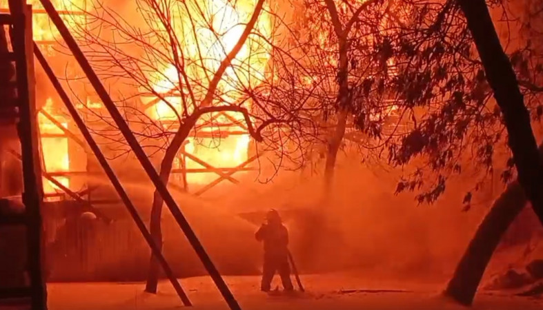 тушение пожара