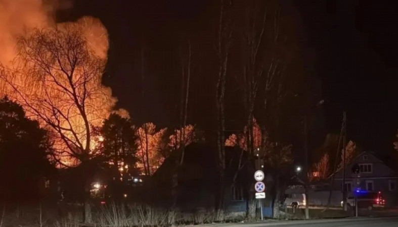 Горел заброшенный детский сад