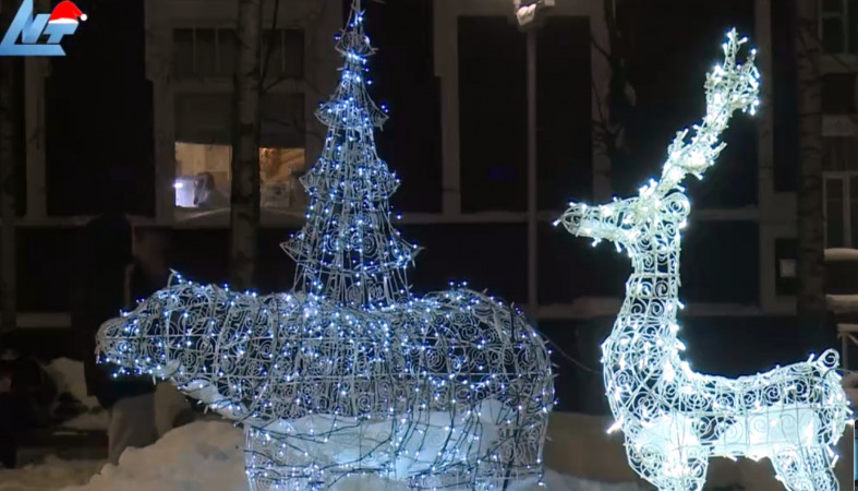 Праздничная иллюминация Петрозаводска