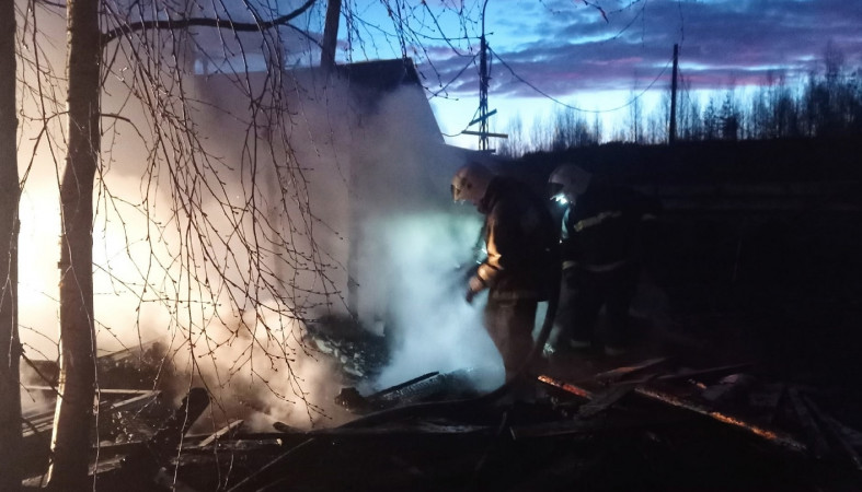 Пожар в Пряже Пожар в Пряже