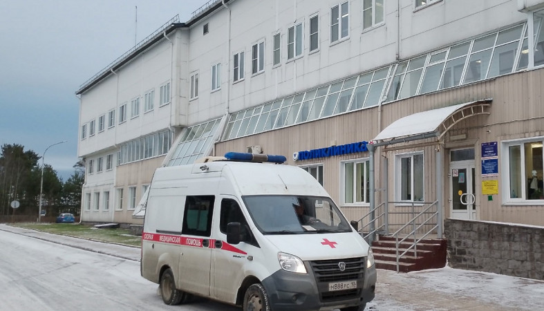 скорая у больницы