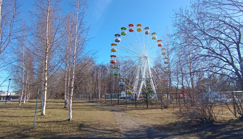 парк весной