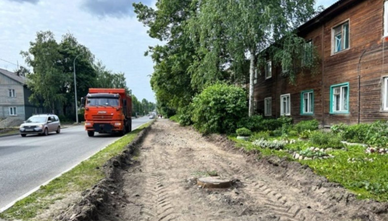 Ремонт улицы в Петрозаводске