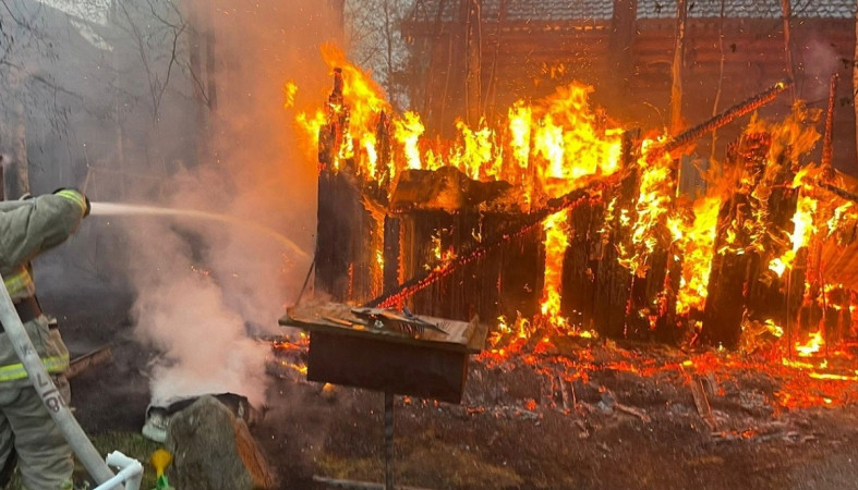 Пожар в Сосновом Бору