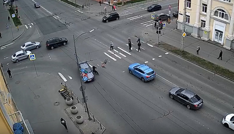 авария с велосипедистом