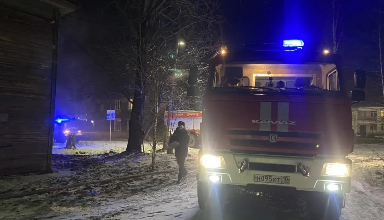 Пожарные в Сегеже