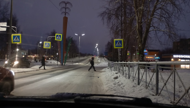 Сегежа пешеходы