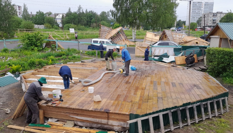 Шатровый храм перевезли с Ключевой на Древлянку