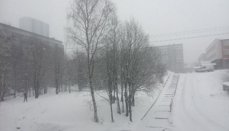 Фурам запретили въезжать в Петрозаводск из-за снегопада