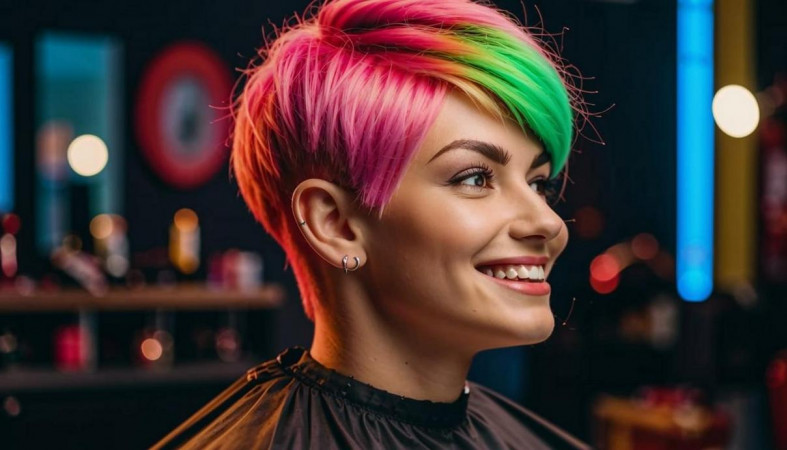 девушка в парикмахерской