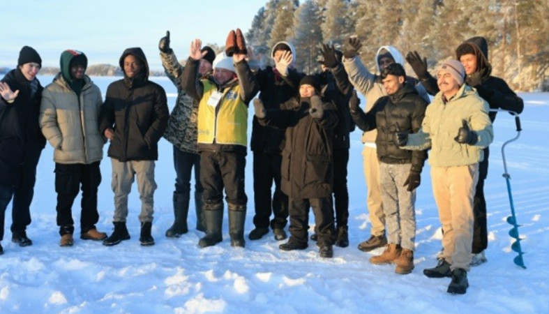 студенты рыбатлон