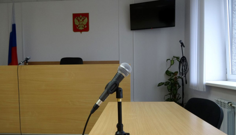 Микрофон в зале суда Петрозаводска