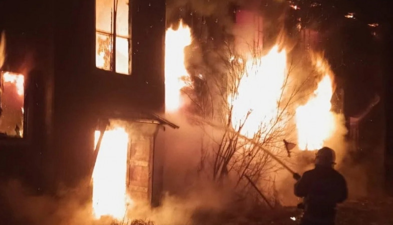 Пожар в Суоярви Пожар в Суоярви