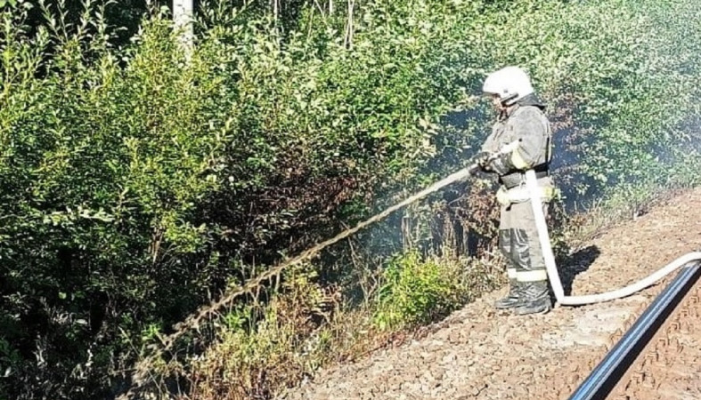 Пожар на жд