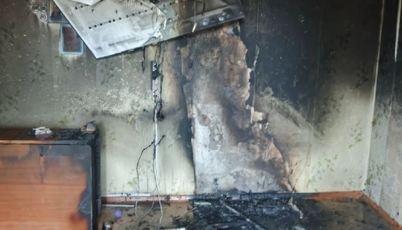 Пожар в Суоярви