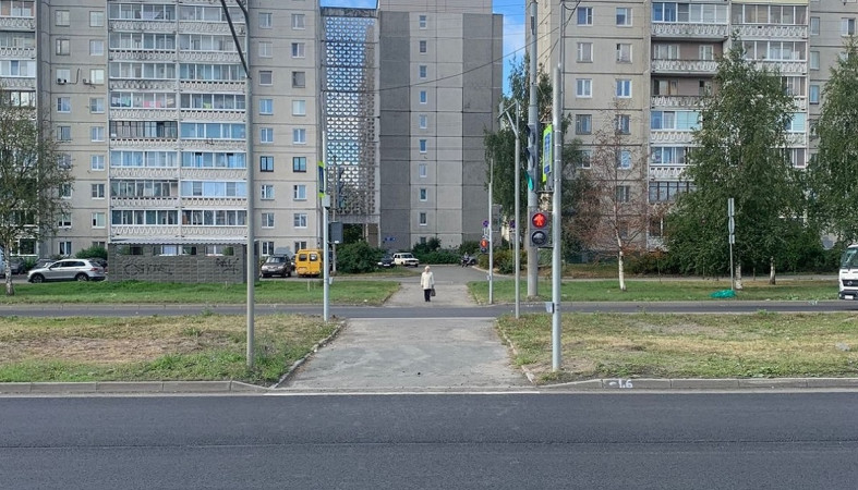 Новый светофор в Петрозаводске