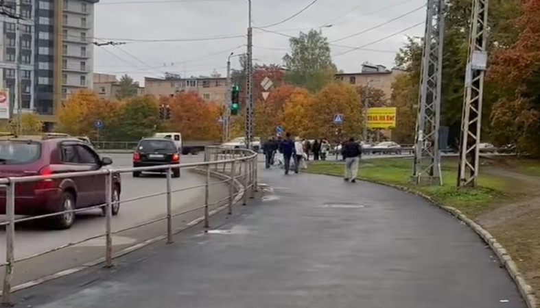 Отремонтированный тротуар