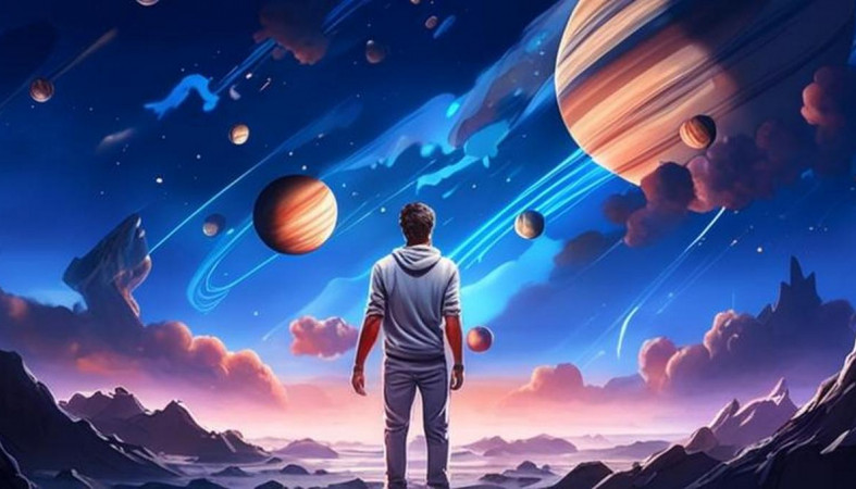 человек на фоне вселенной человек на фоне вселенной