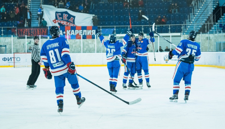 Команда «СКА-ГУОР Карелия» вышла в плей-офф первенства НМХЛ