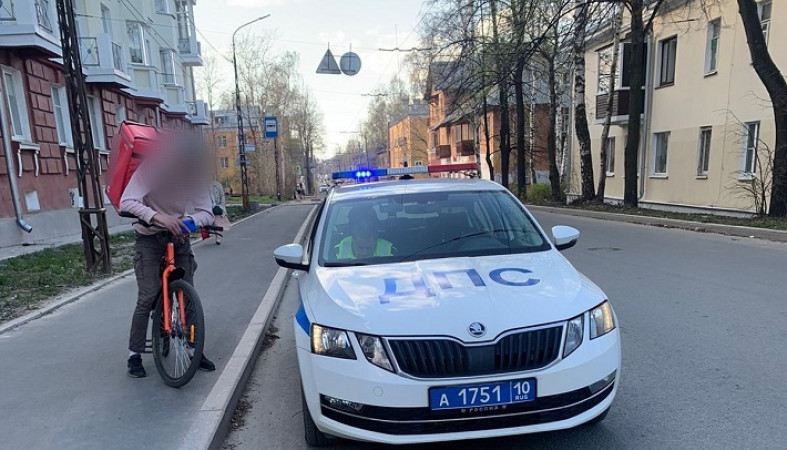 Велосипедистов штрафуют на улицах Петрозаводска