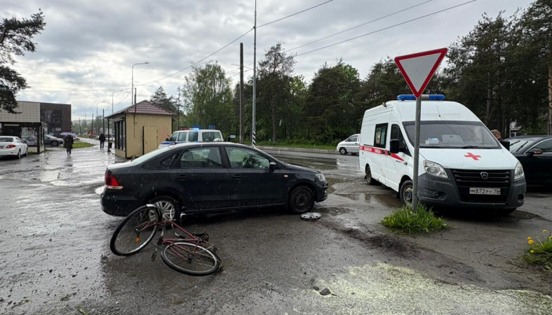 авария с велосипедистом