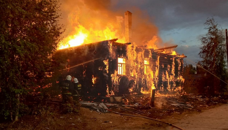 Пожар в Олонецком районе
