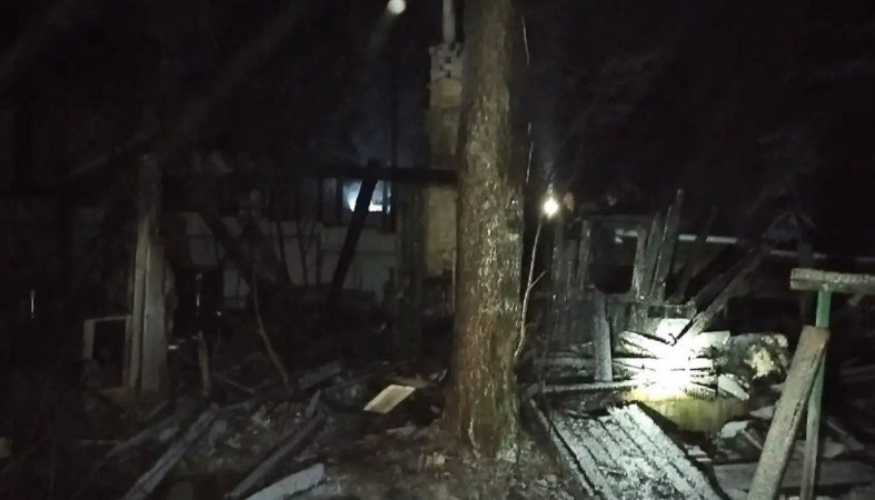 Пожар в Воломе