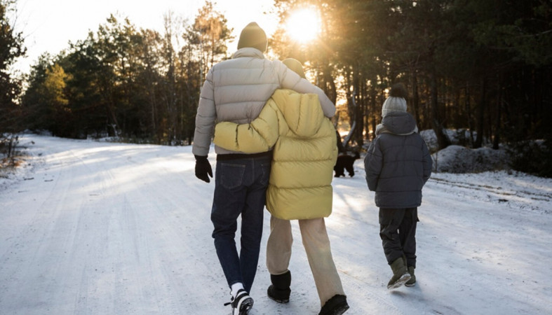 зимний день с семьей