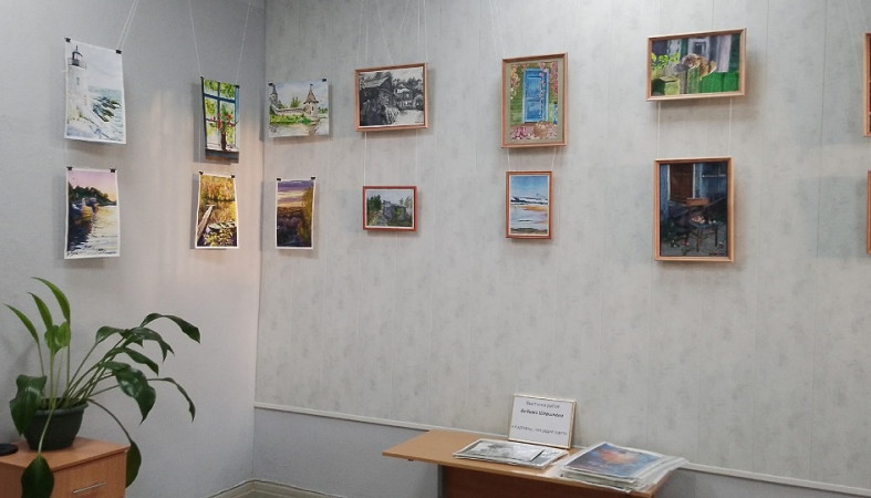 выставка картин в библиотеке