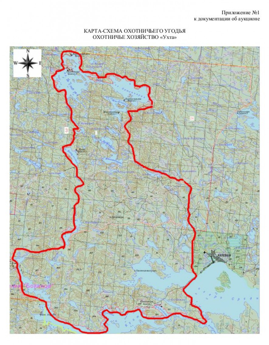 Карта охотхозяйства карелии