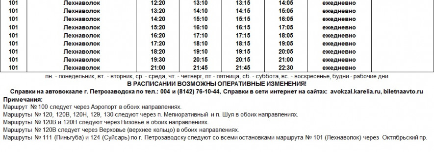 Расписание автобусов петрозаводск. Расписание пригородных автобусов Петрозаводск 2020 Лехнаволок. Расписание 101 автобуса Петрозаводск. Расписание автобусов Лехнаволок Петрозаводск. Расписание пригородных автобусов Петрозаводск Лехнаволок.