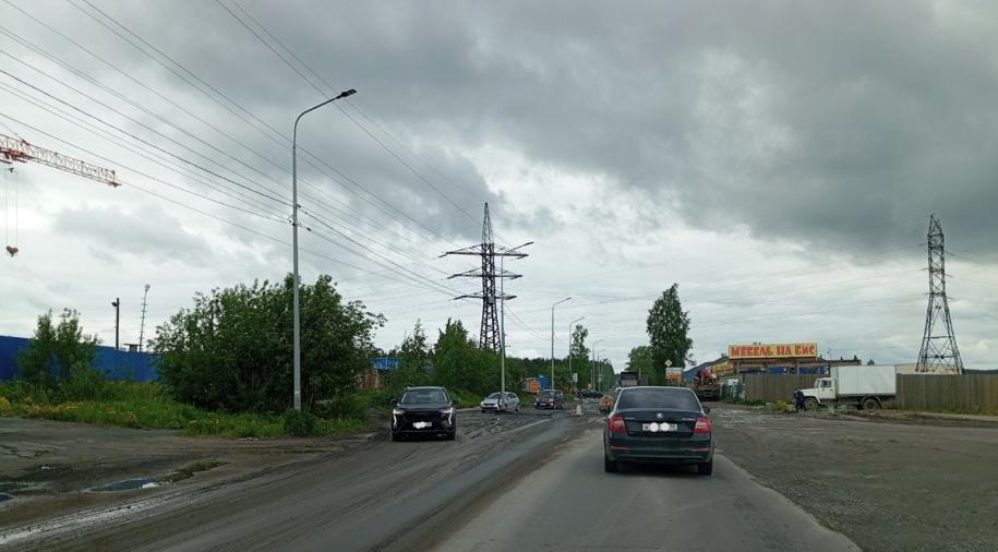 разбитое Соломенское шоссе