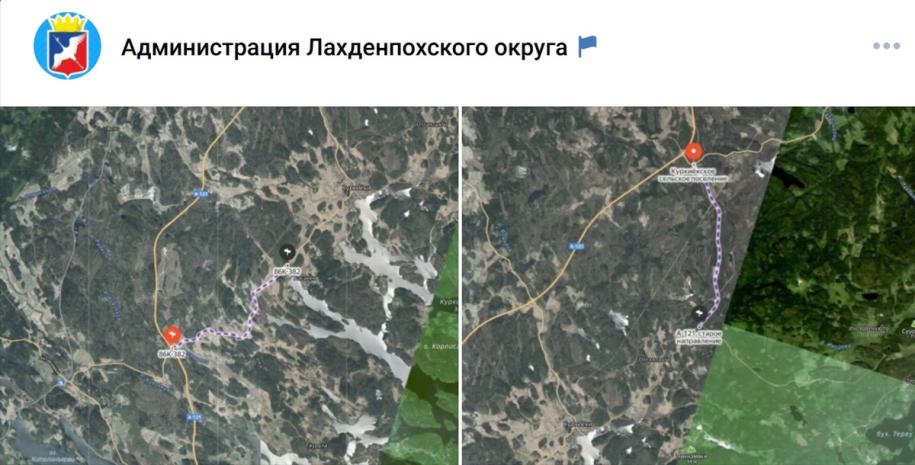 карта с красной точкой