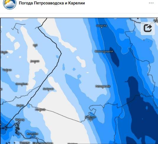 карта осадков