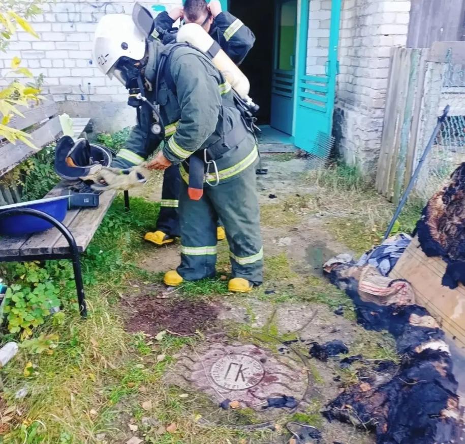 пожарные на вызове