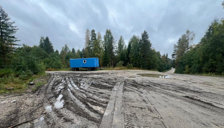 дорога в Медвежьегорском районе