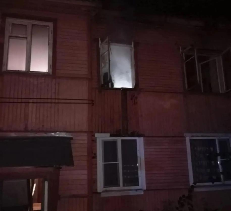 задымление в окнах при пожаре